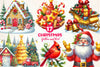 Yellow And Red Christmas Clipart Bundle