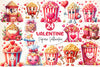 Valentine Popcorn Clipart Bundle 2