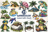 Summer Turtle Clipart Bundle 2