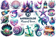 The Magical Ocean Clipart Bundle 2 - CraftNest - Digital Crafting and Art