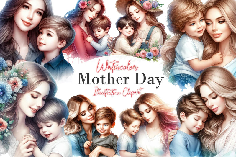 Mother Day Clipart Bundle 1 - CraftNest - Digital Crafting and Art