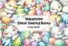 Easter Sleeping Bunny In An Egg Clipart Bundle