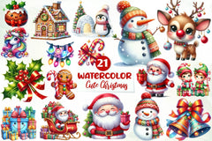 Cute Christmas Clipart Bundle 2 - CraftNest - Digital Crafting and Art