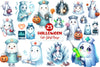 Cute Ghost Nurse Clipart Bundle