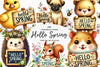 Hello Spring Animal Clipart Bundle