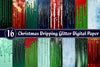 Christmas Dripping Glitter Digital Paper