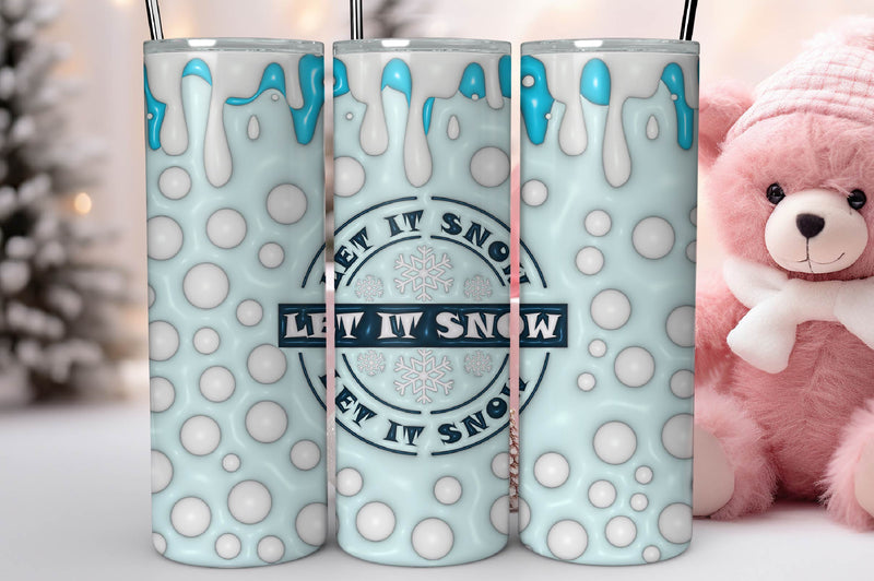 3D Christmas Inflated Tumbler Bundle 1 - CraftNest - Digital Crafting and Art