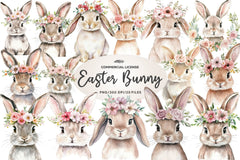 Easter Bunny Easter Clipart Bundle 1 - CraftNest - Digital Crafting and Art