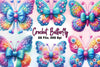 Crochet Butterfly Clipart Bundle 2