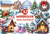 Cozy Winter Wonderland Collection Clipart Bundle