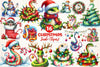 Christmas Snake Clipart Bundle