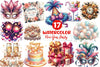 Coquette Happy New Year Party Clipart Bundle