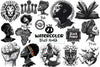 Black And White Black Month Clipart Bundle