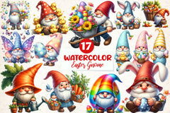 Easter Gnome Gnome Clipart Bundle - CraftNest - Digital Crafting and Art