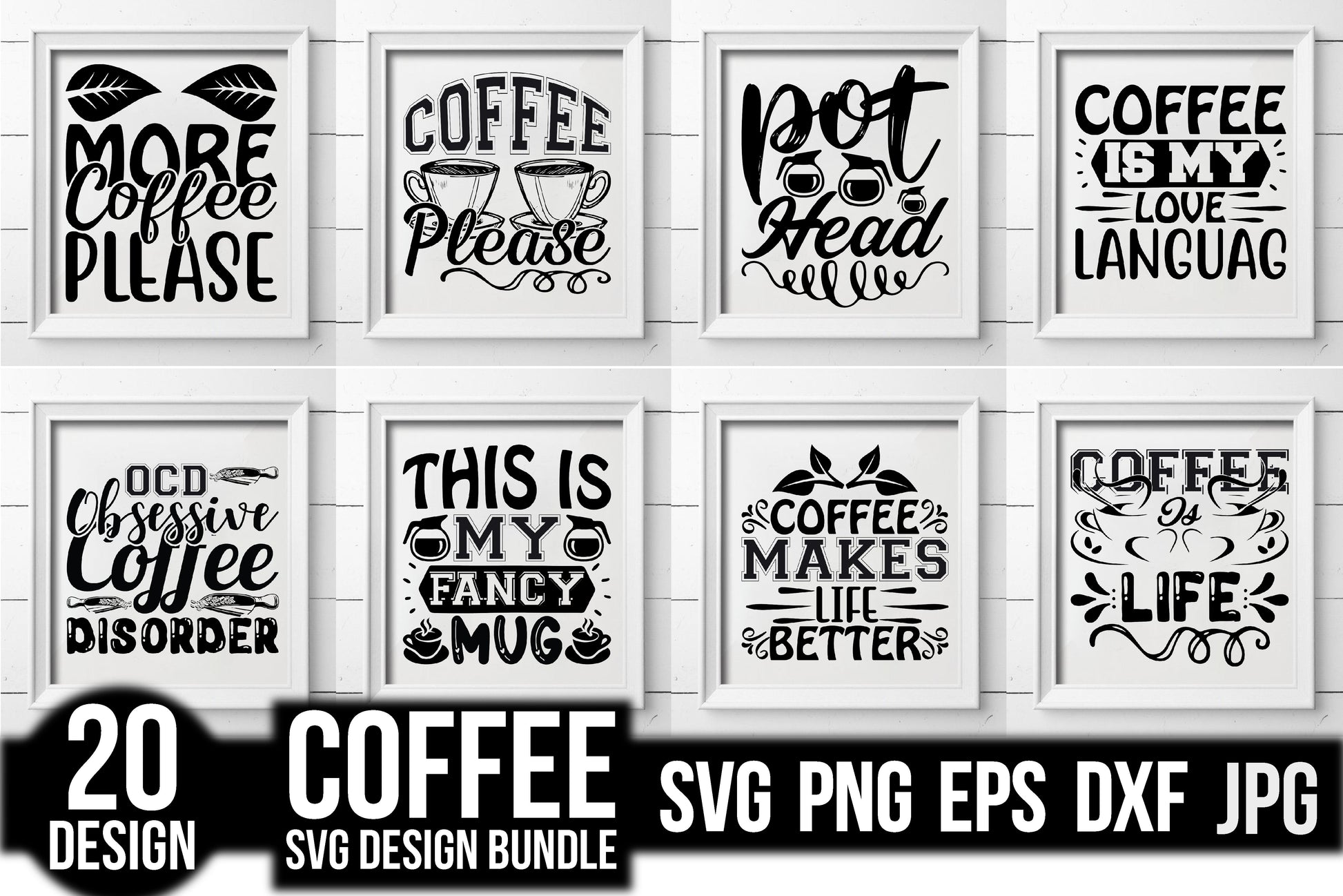 Coffee SVG Bundle 11 - CraftNest - Digital Crafting and Art