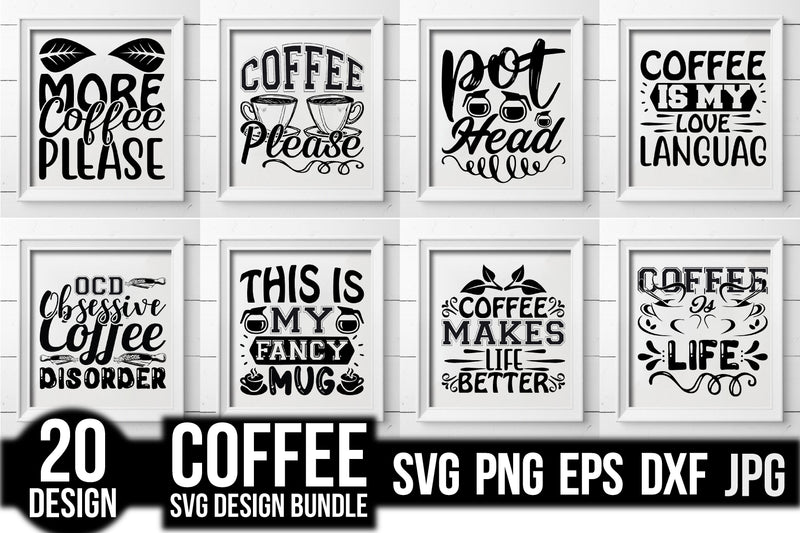 Coffee SVG Bundle 11 - CraftNest - Digital Crafting and Art