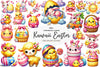 Kawaii Easter Day Clipart Bundle