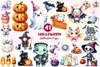 Cute Halloween Clipart Bundle
