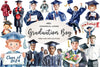 Graduation Senior Boy Graduation Day Clipart Bundle