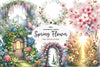 Spring Flower Garden Clipart Bundle