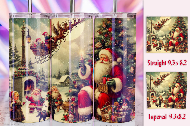 Christmas Santa Tumbler Bundle 1 - CraftNest - Digital Crafting and Art