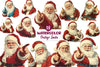 Vintage Santa Clipart Bundle 1