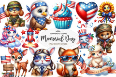 Memorial Day Clipart Bundle - CraftNest - Digital Crafting and Art