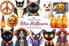 Cute Retro Halloween Clipart Bundle