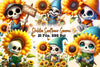 Skeleton Sunflower Gnomes Clipart Bundle