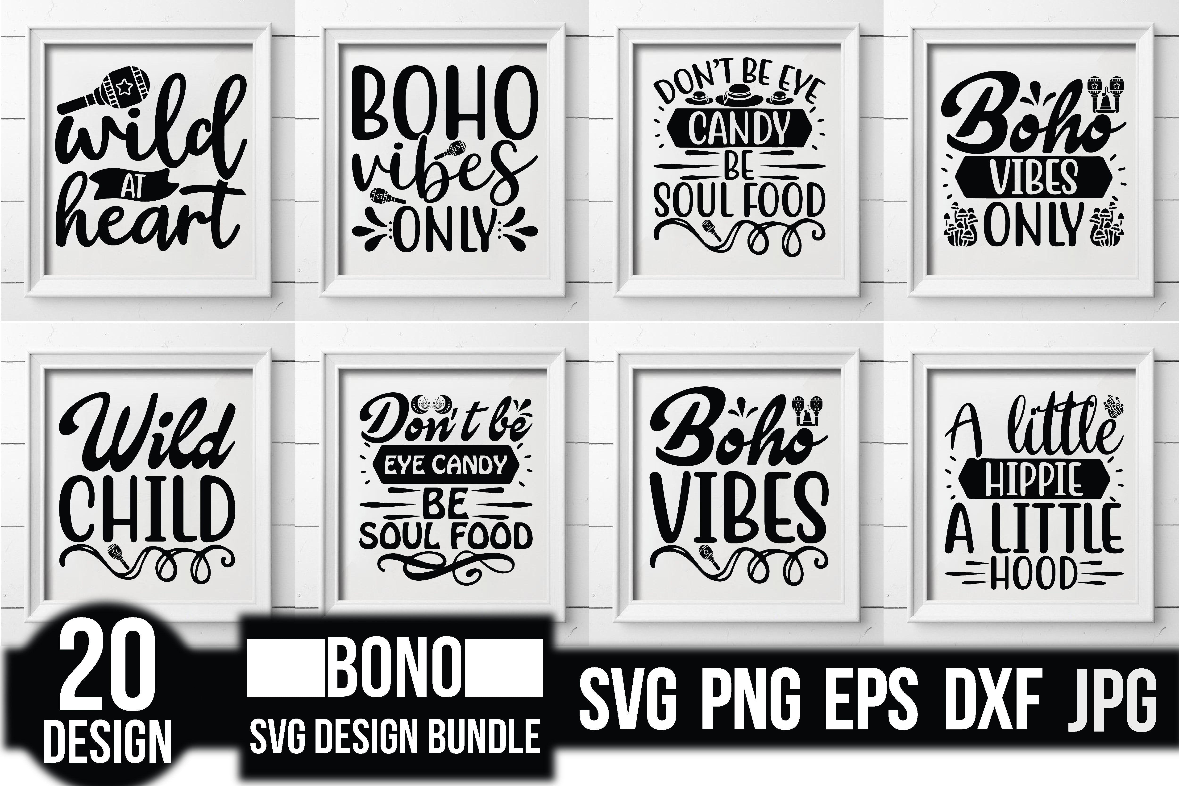 Boho SVG Bundle 3 - CraftNest - Digital Crafting and Art