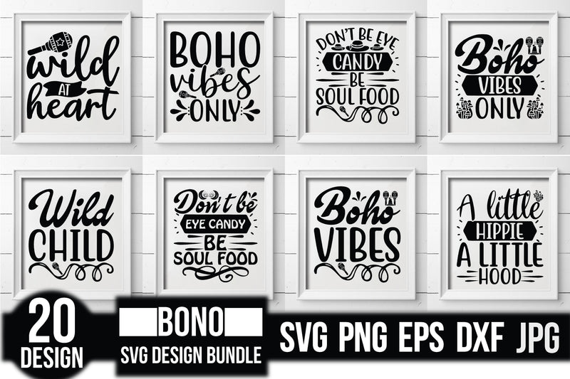 Boho SVG Bundle 3 - CraftNest - Digital Crafting and Art