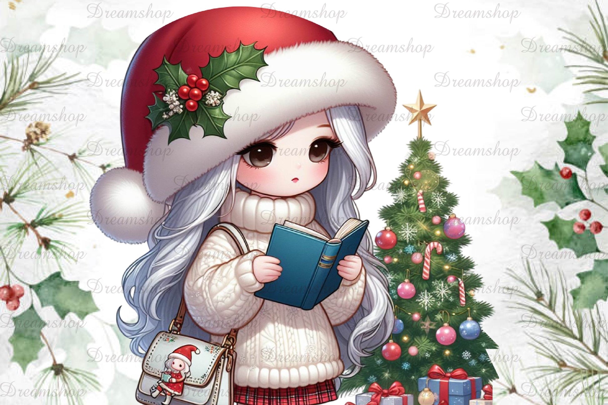 African American Christmas Girl Clipart Bundle 12 - CraftNest - Digital Crafting and Art