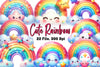 Cute Rainbow Clipart Bundle