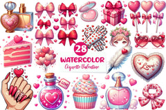 Coquette Valentine Clipart Bundle - CraftNest - Digital Crafting and Art