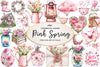 Pink Spring Clipart Bundle  2