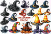 Halloween Witch Hat Clipart Bundle