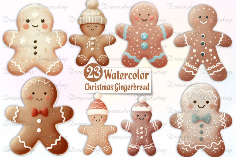 Christmas Gingerbread Clipart Bundle 1 - CraftNest - Digital Crafting and Art