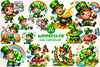 St Patricks Day Cute Leprechaun Clipart Bundle