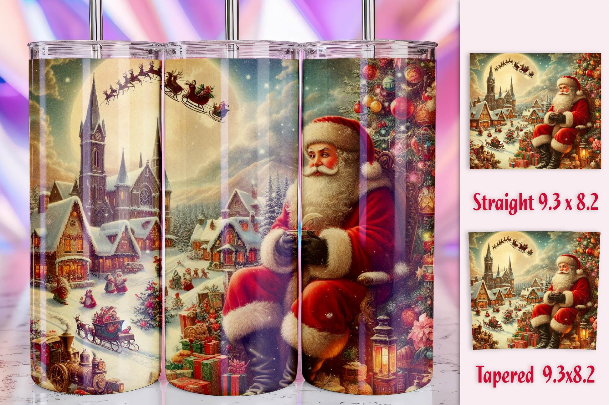 Christmas Santa Tumbler Bundle 13 - CraftNest - Digital Crafting and Art