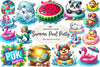 Pool Party Clipart Bundle