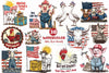 Vintage Labor Day Farm Animals Clipart Bundle