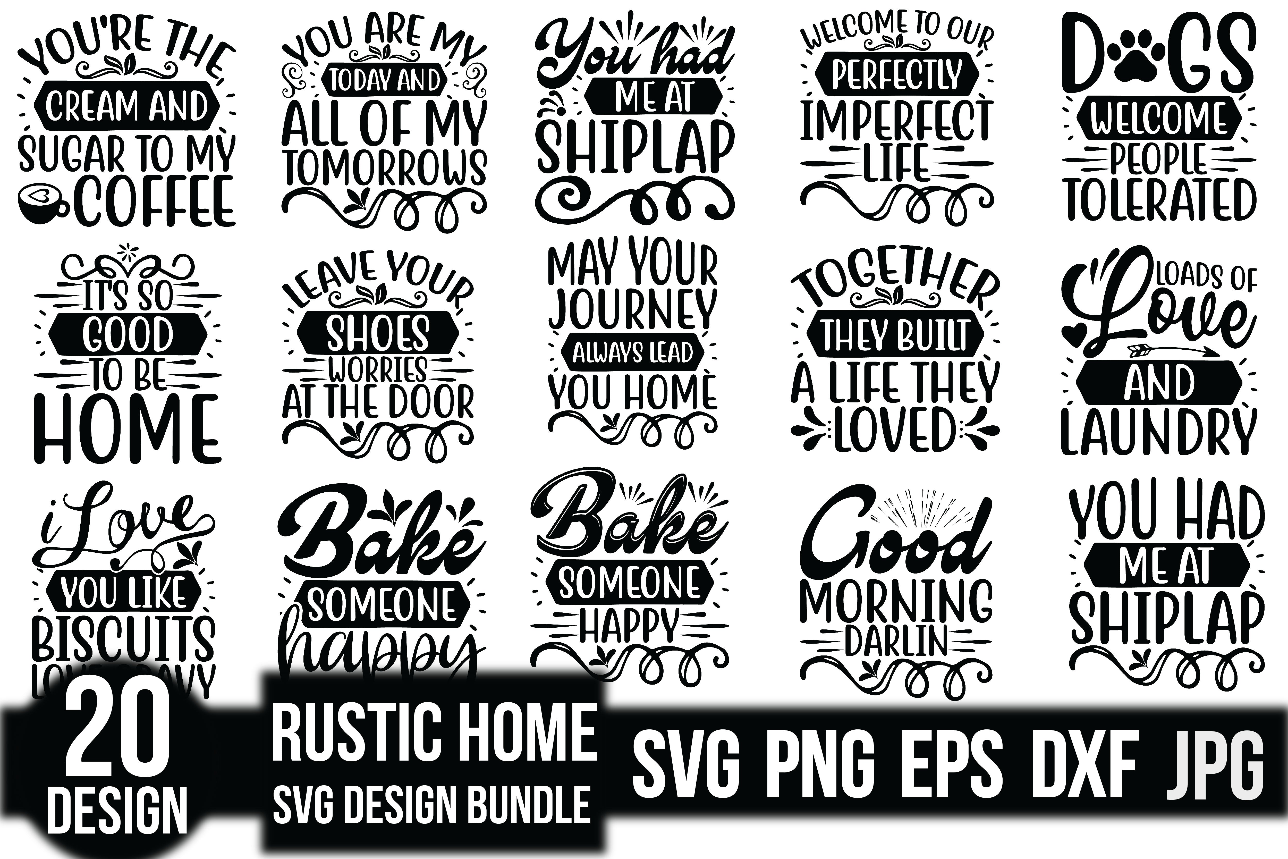 Rustic Home SVG Bundle - CraftNest - Digital Crafting and Art