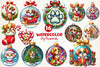 Christmas Dog Ornaments Clipart Bundle