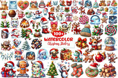 100 Christmas Stickers - CraftNest - Digital Crafting and Art