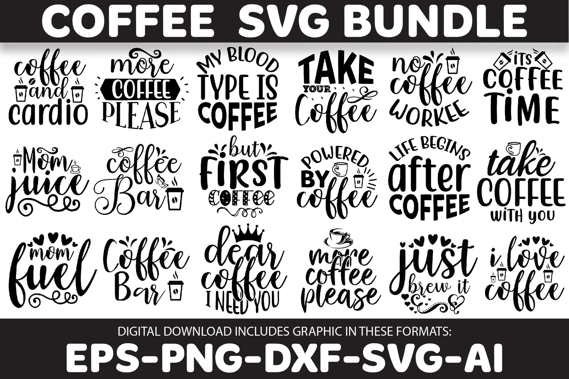 Coffee SVG Design SVG Bundle - CraftNest - Digital Crafting and Art