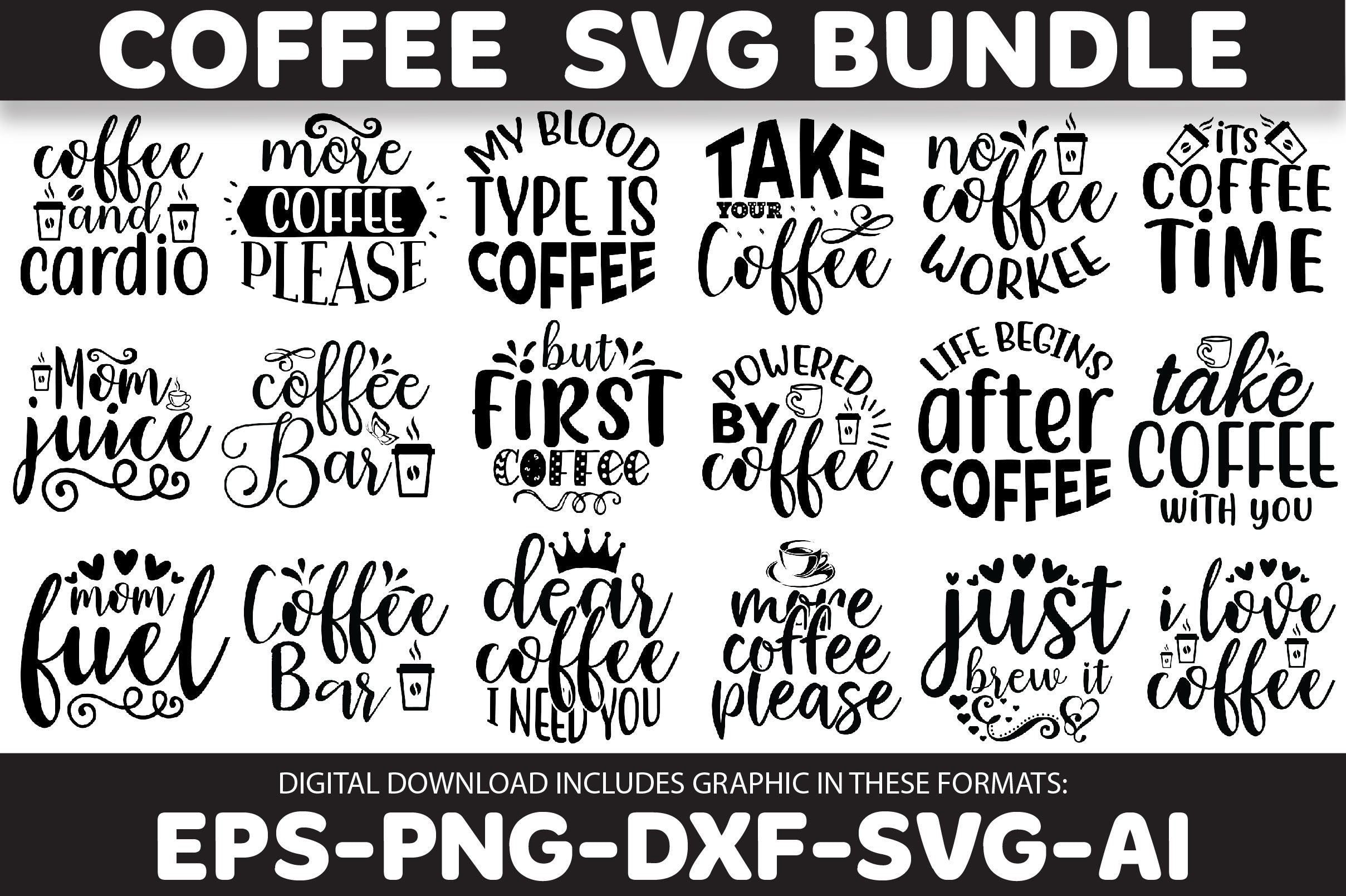 Coffee SVG Design SVG Bundle - CraftNest - Digital Crafting and Art