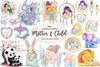 Pastel Mothers & Child Clipart Bundle