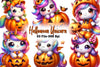 Halloween Unicorn Clipart Bundle