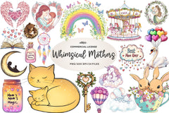 Whimsical Mothers Day Art Set Clipart Bundle - CraftNest - Digital Crafting and Art