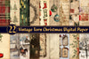 Vintage Torn Christmas Digital Paper